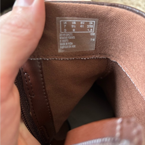 Clarks Dark Brown Ankle Booties with Buckle Detail - Picture 4 of 6